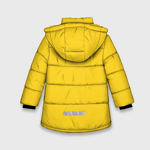 Зимняя куртка для девочки Гомер стесняется / 3D-Черный – фото 2
