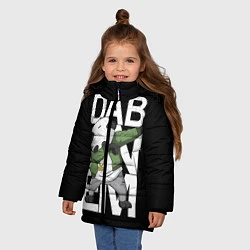 Куртка зимняя для девочки Panda dab, цвет: 3D-черный — фото 2
