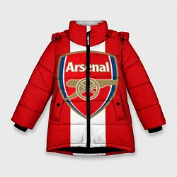 Куртка зимняя для девочки Arsenal FC: Red line, цвет: 3D-черный