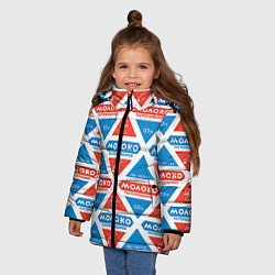 Куртка зимняя для девочки Молоко пастеризованное, цвет: 3D-красный — фото 2
