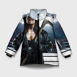 Куртка зимняя для девочки Гробовщик 1, цвет: 3D-светло-серый