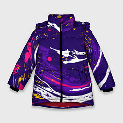 Зимняя куртка для девочки Фиолетовый акрил