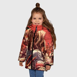 Куртка зимняя для девочки Dead island 5, цвет: 3D-черный — фото 2