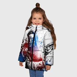 Куртка зимняя для девочки Destiny 5, цвет: 3D-черный — фото 2