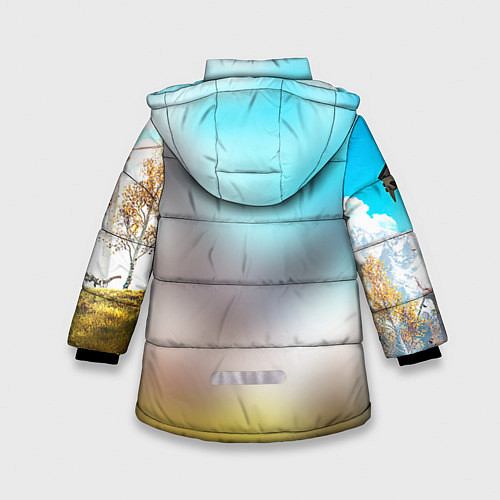 Зимняя куртка для девочки HZD 7 / 3D-Черный – фото 2