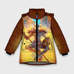 Куртка зимняя для девочки Вивек, цвет: 3D-светло-серый