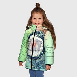 Куртка зимняя для девочки TES 2, цвет: 3D-красный — фото 2