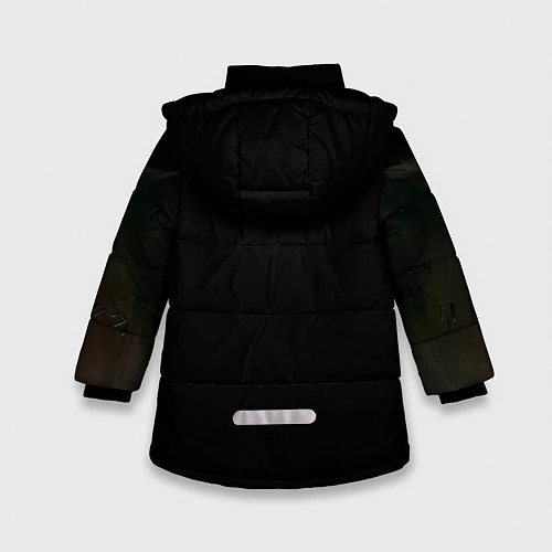 Зимняя куртка для девочки Довакин / 3D-Черный – фото 2