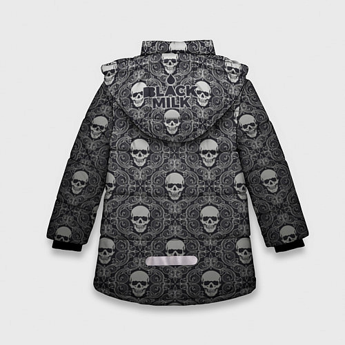 Зимняя куртка для девочки Black Milk: Skulls / 3D-Черный – фото 2