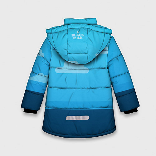 Зимняя куртка для девочки Летнее мороженное / 3D-Черный – фото 2