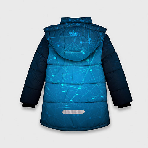 Зимняя куртка для девочки Bitcoin Blue / 3D-Черный – фото 2