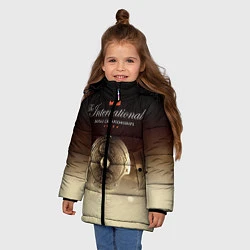 Куртка зимняя для девочки The International Championships, цвет: 3D-черный — фото 2