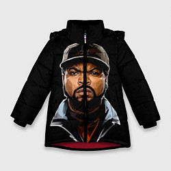 Куртка зимняя для девочки Ice Cube, цвет: 3D-красный
