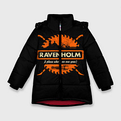 Куртка зимняя для девочки Ravenholm, цвет: 3D-красный