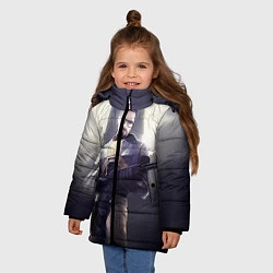 Куртка зимняя для девочки Gordon Army, цвет: 3D-черный — фото 2