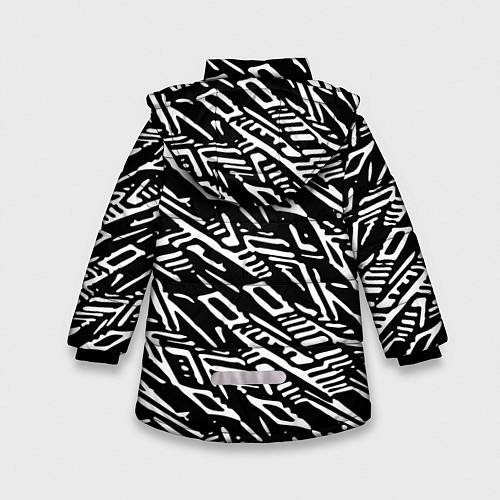 Зимняя куртка для девочки Twenty One Pilots: Pattern / 3D-Черный – фото 2