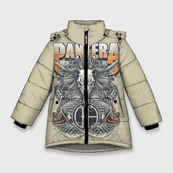 Куртка зимняя для девочки Pantera: Wild Goat, цвет: 3D-светло-серый