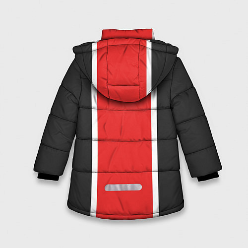 Зимняя куртка для девочки Mass Effect: N7 / 3D-Черный – фото 2