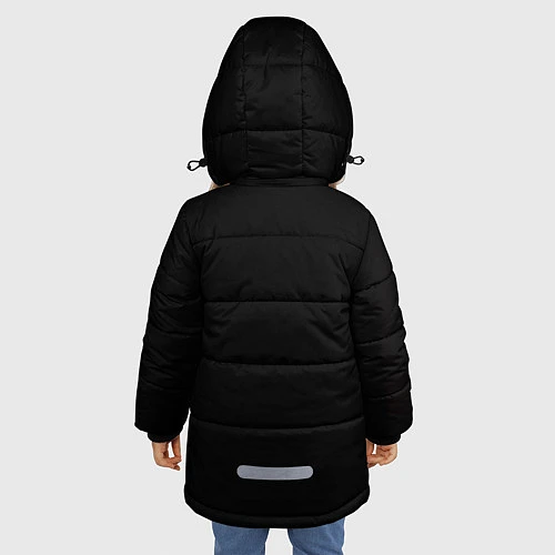 Зимняя куртка для девочки Моя геройская академия / 3D-Светло-серый – фото 4
