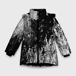Куртка зимняя для девочки GRAY&BLACK, цвет: 3D-черный