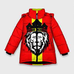 Куртка зимняя для девочки One Lion King, цвет: 3D-черный