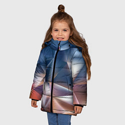 Куртка зимняя для девочки Abstract, цвет: 3D-черный — фото 2