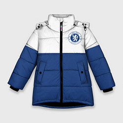 Куртка зимняя для девочки Chelsea FC: Light Blue, цвет: 3D-черный