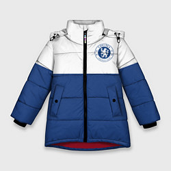 Куртка зимняя для девочки Chelsea FC: Light Blue, цвет: 3D-красный
