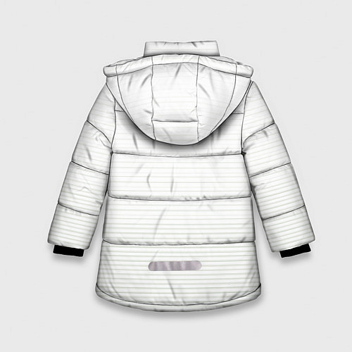 Зимняя куртка для девочки A S Roma - WHITE N 98 NEW 2022 / 3D-Черный – фото 2