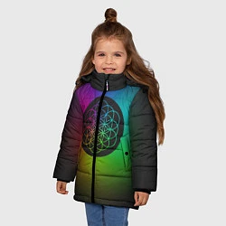 Куртка зимняя для девочки Coldplay Colour, цвет: 3D-красный — фото 2
