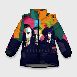 Куртка зимняя для девочки Coldplay, цвет: 3D-светло-серый
