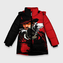 Куртка зимняя для девочки Red Dead Redemption, цвет: 3D-черный
