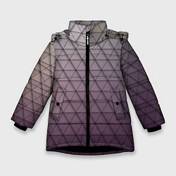 Зимняя куртка для девочки Кольчуга из треугольников