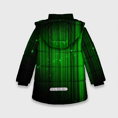 Зимняя куртка для девочки Green Day лучи / 3D-Черный – фото 2