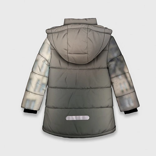 Зимняя куртка для девочки Доктор / 3D-Черный – фото 2
