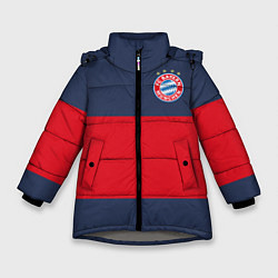 Куртка зимняя для девочки Bayern Munchen - Red-Blue FCB 2022 NEW, цвет: 3D-светло-серый