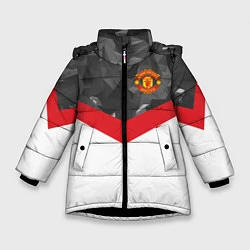 Зимняя куртка для девочки Man United FC: Grey Polygons