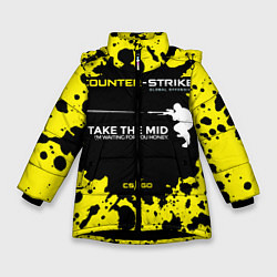 Куртка зимняя для девочки Counter-Strike: Go Mid, цвет: 3D-черный