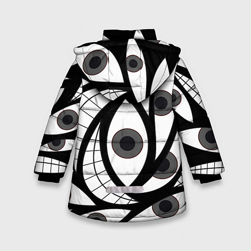 Зимняя куртка для девочки Alchemist Eyes / 3D-Черный – фото 2