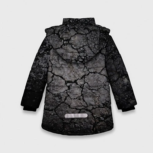 Зимняя куртка для девочки Made from broken parts / 3D-Черный – фото 2