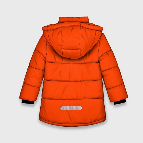 Зимняя куртка для девочки Лисица / 3D-Черный – фото 2