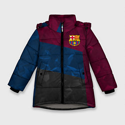 Зимняя куртка для девочки FC Barcelona: Dark polygons