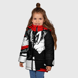 Куртка зимняя для девочки Persona 5, цвет: 3D-черный — фото 2