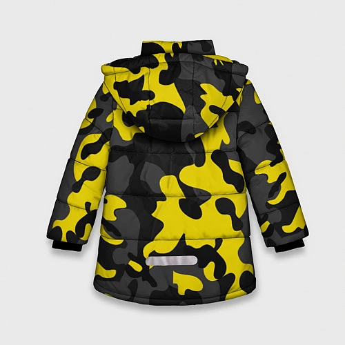 Зимняя куртка для девочки Borussia 2018 Military Sport / 3D-Черный – фото 2