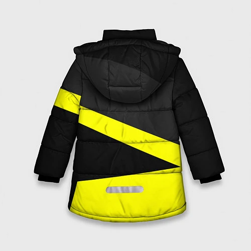 Зимняя куртка для девочки FC Borussia: Sport Geometry / 3D-Черный – фото 2