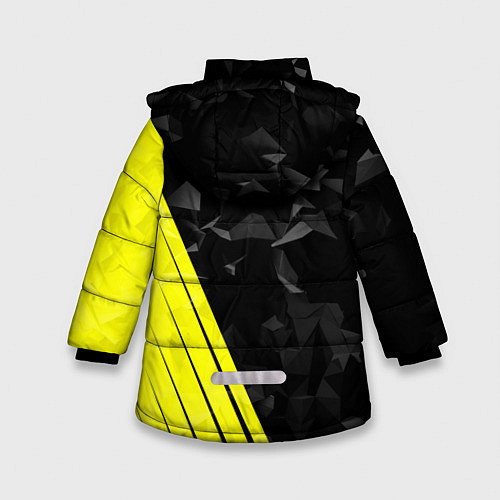 Зимняя куртка для девочки FC Borussia Dortmund: Abstract / 3D-Черный – фото 2