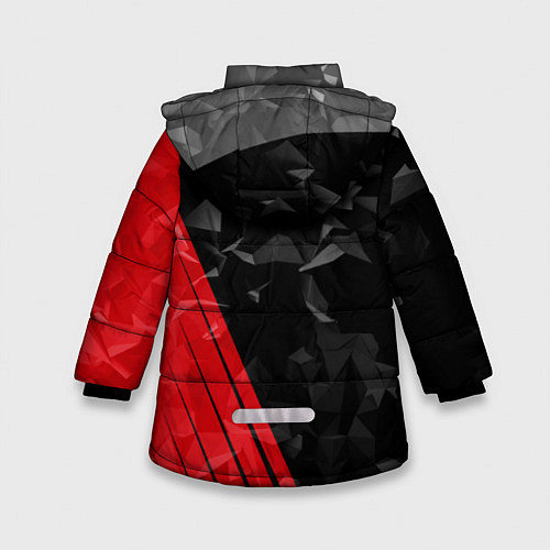 Зимняя куртка для девочки FC Manchester United: Abstract / 3D-Черный – фото 2