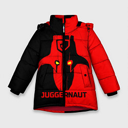Куртка зимняя для девочки Juggernaut Blood, цвет: 3D-красный