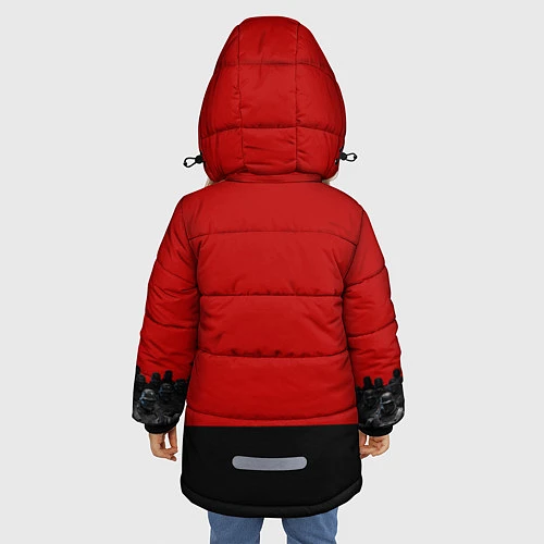 Зимняя куртка для девочки Wolfenstein: Irene Engel / 3D-Красный – фото 4