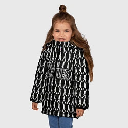 Куртка зимняя для девочки The Beatles, цвет: 3D-черный — фото 2